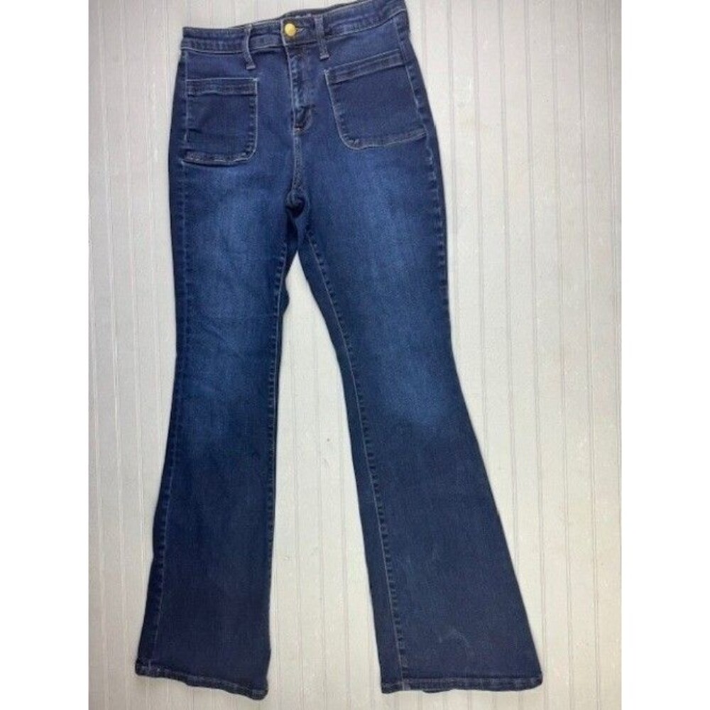 Universal Thread Size 8 29 Womens Jeans High Rise Flare Med Wash Stretch